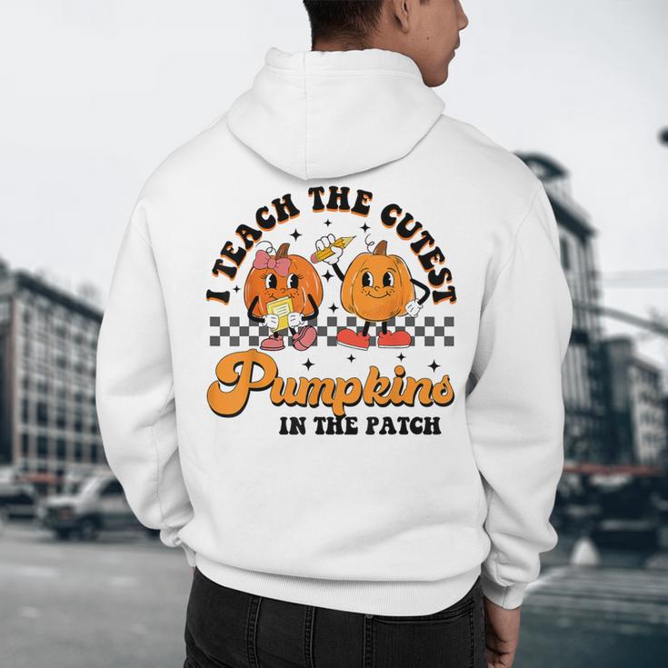 I Teach The Cutest Pumpkins In The Patch Halloween Teacher For Men Women Kids Men's Hoodie Back Print, novelty gifts, funny gifts I Teach The Cutest Pumpkins In The Patch Halloween Teacher For Men Women Kids Men's Hoodie Back Print, novelty gifts, funny gifts