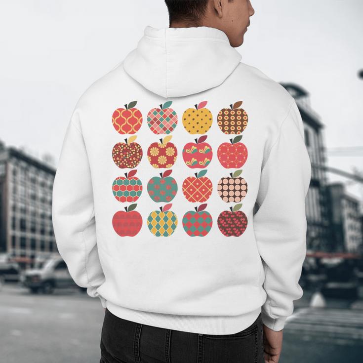 Teacher Apple Back To School Art For School Supplies Men's Hoodie Back Print, novelty gifts, funny gifts