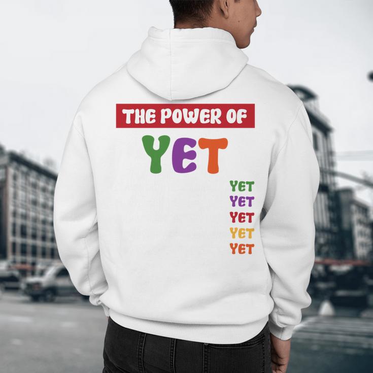 Teacher Growth Mindset Power Of Yet Men's Hoodie Back Print, novelty gifts, funny gifts Teacher Growth Mindset Power Of Yet Men's Hoodie Back Print, novelty gifts, funny gifts