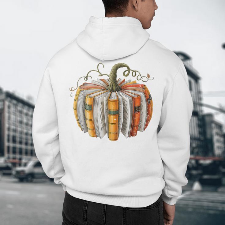 Teachers Students Fall Book Pumpkin Fall Librarians Bookworm Men's Hoodie Back Print, novelty gifts, funny gifts Teachers Students Fall Book Pumpkin Fall Librarians Bookworm Men's Hoodie Back Print, novelty gifts, funny gifts