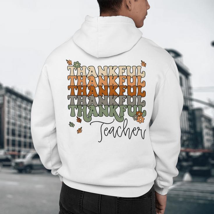 Thankful Teacher Thanksgiving Fall Pumpkin Turkey Men's Hoodie Back Print, novelty gifts, funny gifts Thankful Teacher Thanksgiving Fall Pumpkin Turkey Men's Hoodie Back Print, novelty gifts, funny gifts