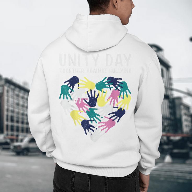 Together Against Bullying Unity Day Teachers Kids Toddler Men's Hoodie Back Print, novelty gifts, funny gifts