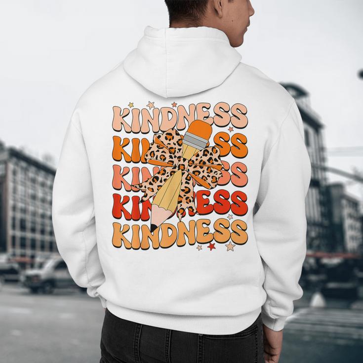 Unity Day Orange Kindness Teacher Bow Anti Bullying Be Kind Men's Hoodie Back Print, novelty gifts, funny gifts