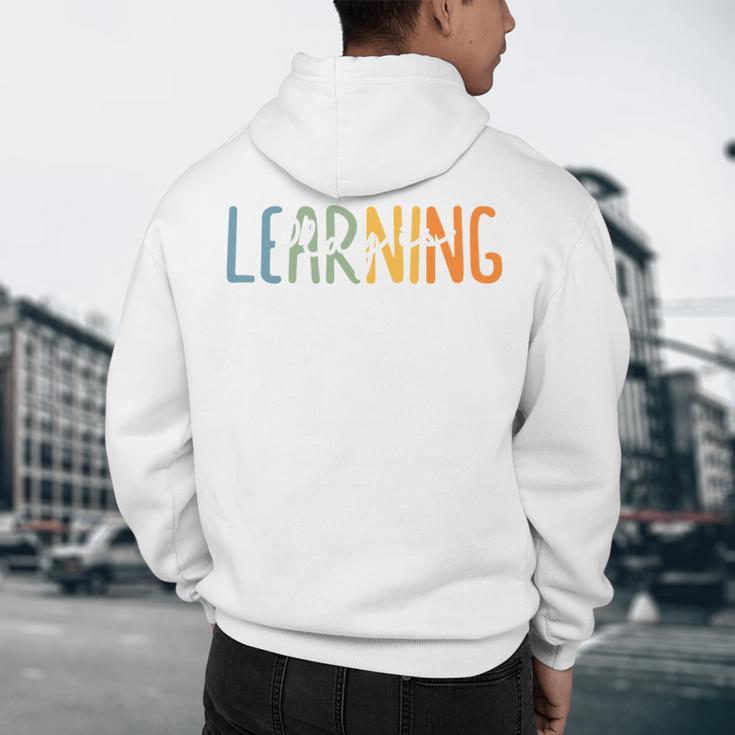 Vintage Play Is Learning Back To School Toddler Teacher Men's Hoodie Back Print, novelty gifts, funny gifts Vintage Play Is Learning Back To School Toddler Teacher Men's Hoodie Back Print, novelty gifts, funny gifts