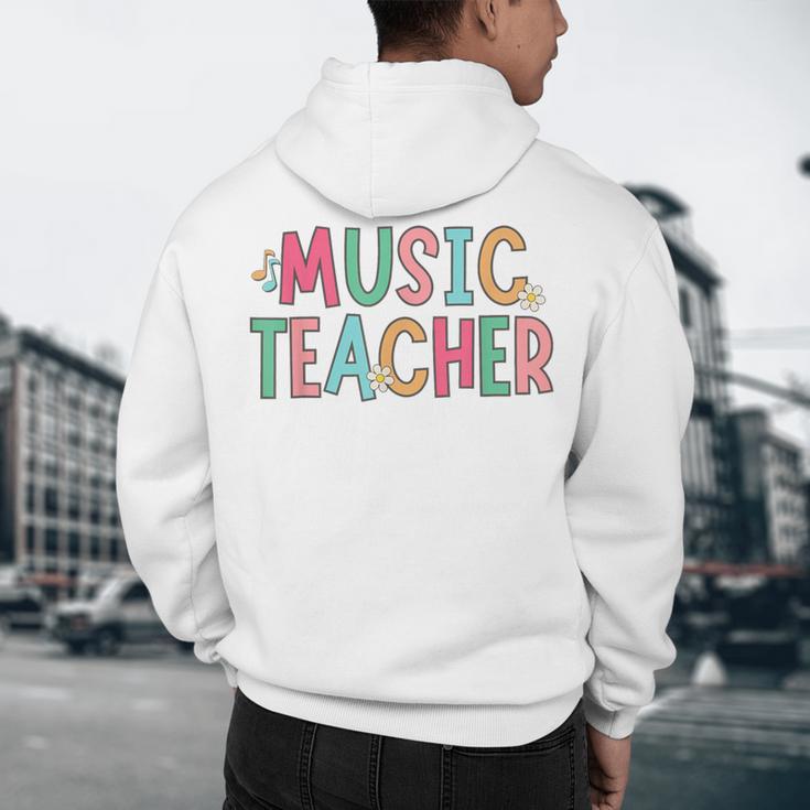 Women Music Teacher First Day Of School Elementary School Men's Hoodie Back Print, novelty gifts, funny gifts