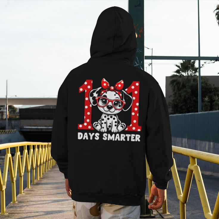 100 Days Smarter 101st Day School Dalmatian Dog Teacher Kids Men's Hoodie Back Print, funny design 100 Days Smarter 101st Day School Dalmatian Dog Teacher Kids Men's Hoodie Back Print, funny design