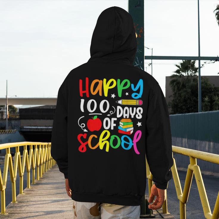 100th Day Of School Teachers Kids Girls Child Happy 100 Days Men's Hoodie Back Print, funny design 100th Day Of School Teachers Kids Girls Child Happy 100 Days Men's Hoodie Back Print, funny design
