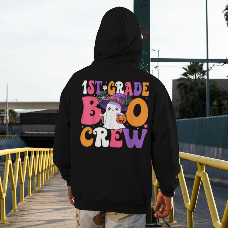 1st Grade Boo Crew Halloween First Grade Halloween Teacher Men's Hoodie Back Print, First Grade Teacher Gifts, funny design