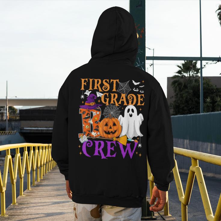 1st Grade Boo Crew Teacher Student Halloween Costume Men's Hoodie Back Print, funny design 1st Grade Boo Crew Teacher Student Halloween Costume Men's Hoodie Back Print, funny design