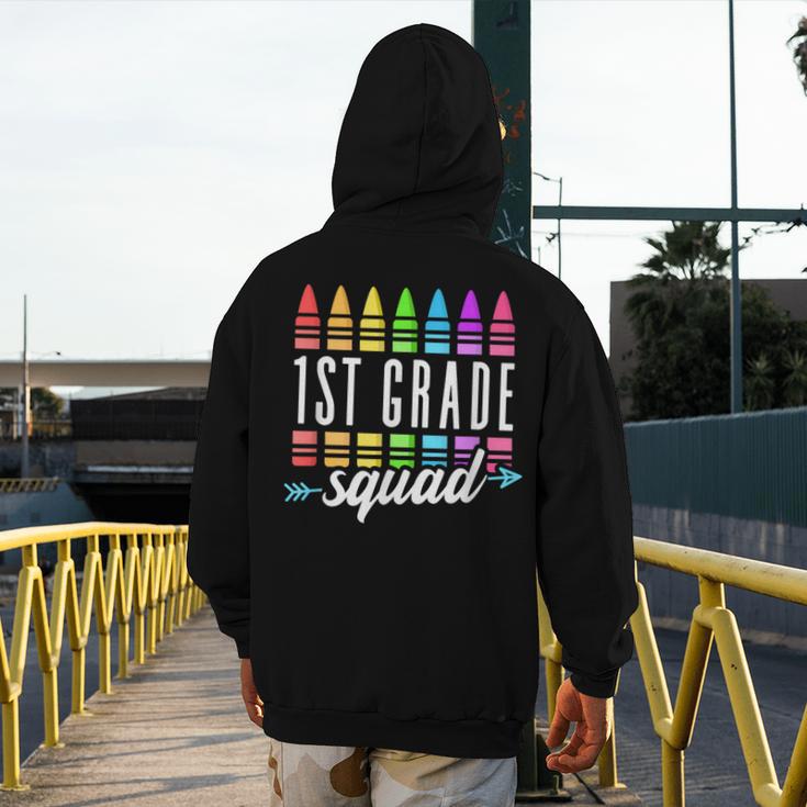 1st Grade Squad Back To School First Grade Teacher Boy Girl Men's Hoodie Back Print, First Grade Teacher Gifts, funny design 1st Grade Squad Back To School First Grade Teacher Boy Girl Men's Hoodie Back Print, First Grade Teacher Gifts, funny design