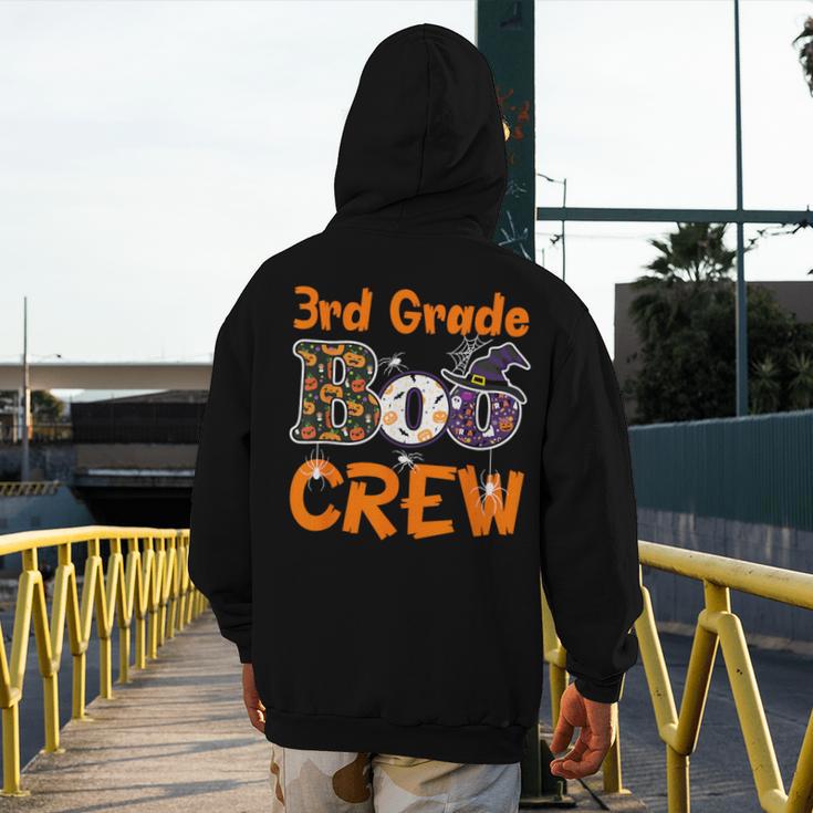 3rd Grade Boo Crew Halloween Teachers Students Costume Men's Hoodie Back Print, funny design