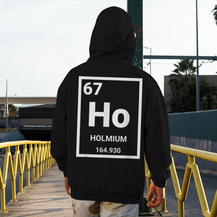 6 7 Meme Science Teacher Chemistry Holmium Men's Hoodie Back Print, Science Teacher Gifts, funny design