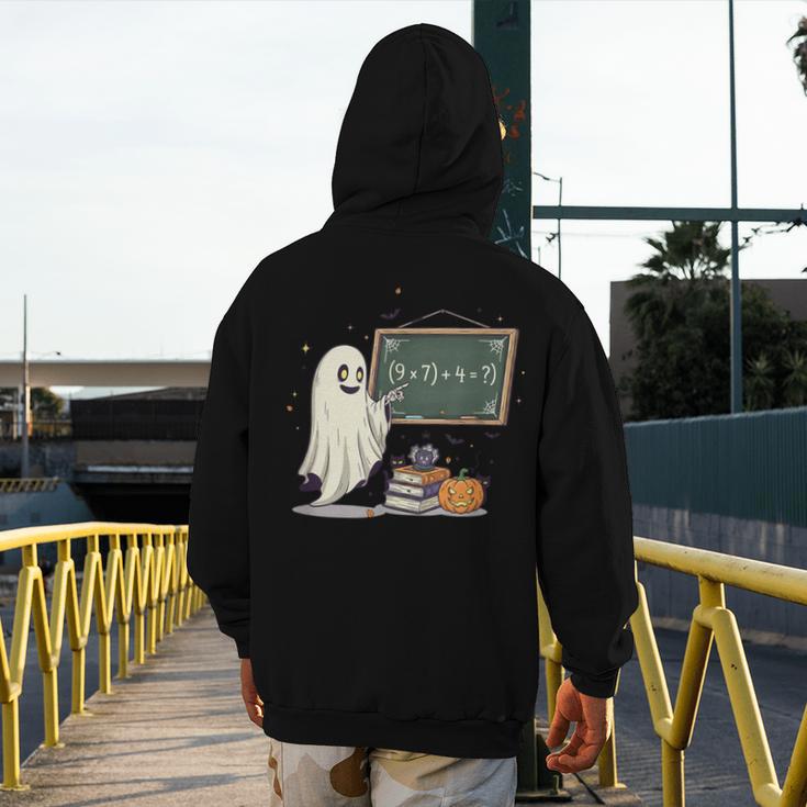 67 Teacher Halloween Ghost Six Seven Meme Math Joke Men's Hoodie Back Print, funny design 67 Teacher Halloween Ghost Six Seven Meme Math Joke Men's Hoodie Back Print, funny design