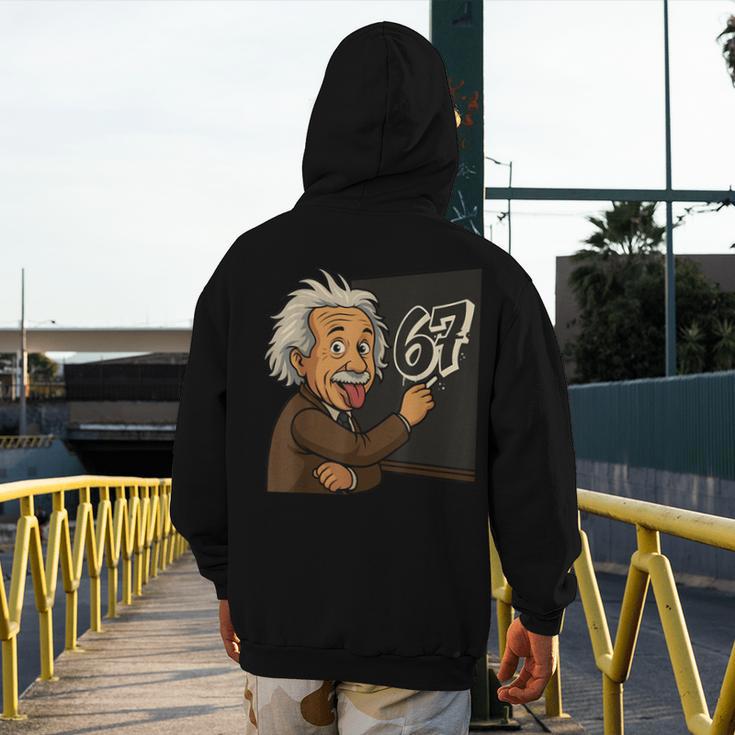67 Teacher Humor For Students Men's Hoodie Back Print, funny design