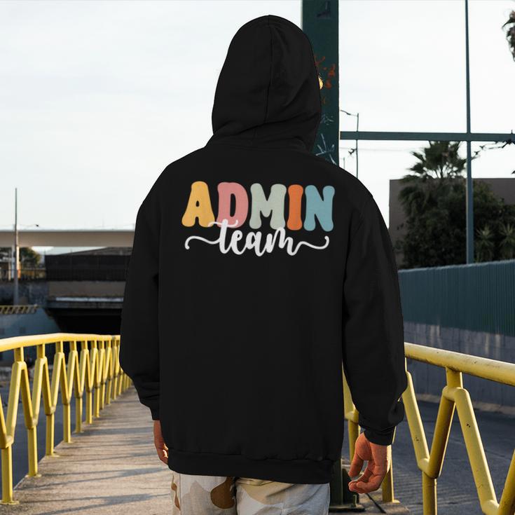 Admin Team Back To School Teachers Students Admin Squad Men's Hoodie Back Print, funny design Admin Team Back To School Teachers Students Admin Squad Men's Hoodie Back Print, funny design