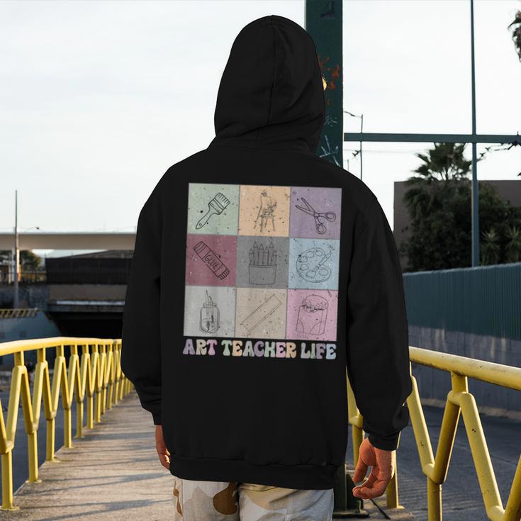 Art Teacher Life Retro Groovy Teaching Future Artists Men's Hoodie Back Print, Future Teacher Gifts, Groovy Teacher Gifts, funny design Art Teacher Life Retro Groovy Teaching Future Artists Men's Hoodie Back Print, Future Teacher Gifts, Groovy Teacher Gifts, funny design