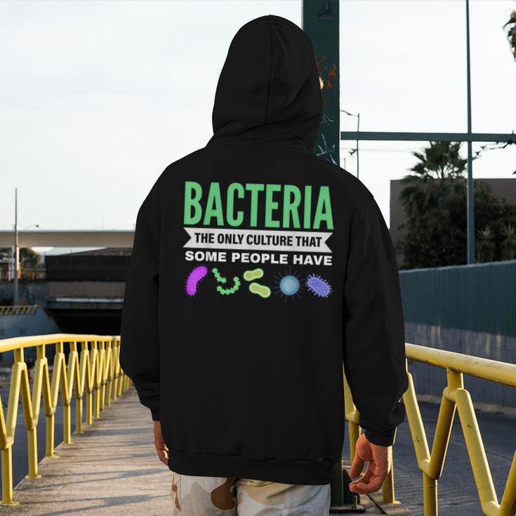 Bacteria Culture Biology Science Teacher Biologist Men's Hoodie Back Print, Science Teacher Gifts, funny design