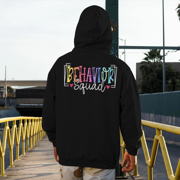 Behavior Squad Therapy Therapists Teachers Behavior Team Men's Hoodie Back Print, funny design