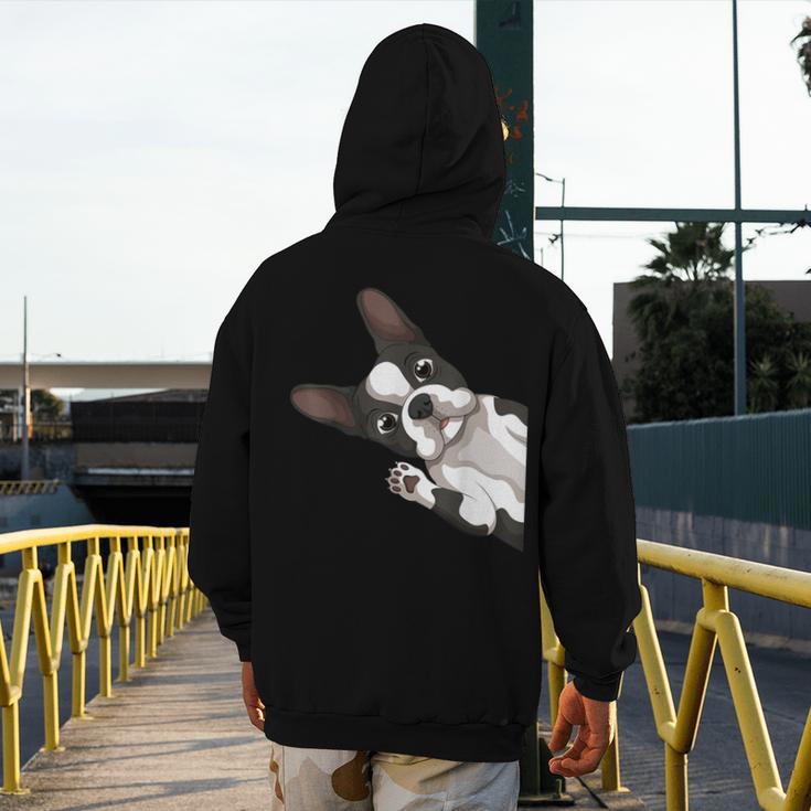 Boston Terrier Bostie Dog Kids Boys Girls Men's Hoodie Back Print, funny design
