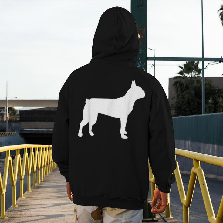 Boston Terrier Men's Hoodie Back Print, funny design