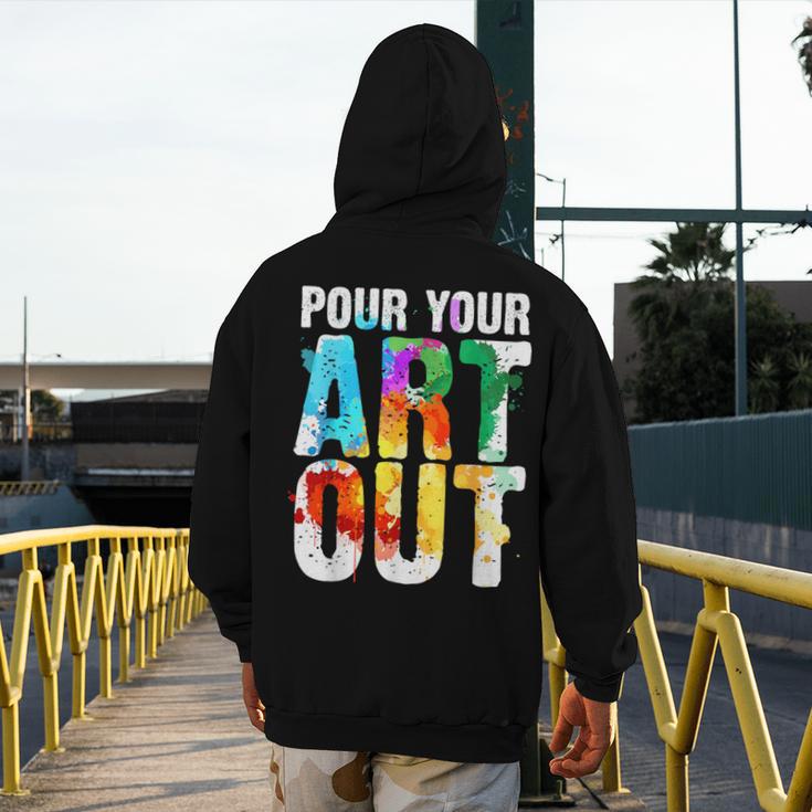Cool Artist For Men Women Painter Art Teacher Paint Artists Men's Hoodie Back Print, funny design