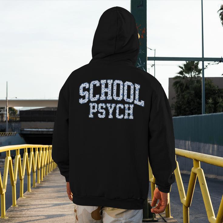 Cute Wildflower School Psych Teacher School Psychologist Men's Hoodie Back Print, funny design Cute Wildflower School Psych Teacher School Psychologist Men's Hoodie Back Print, funny design