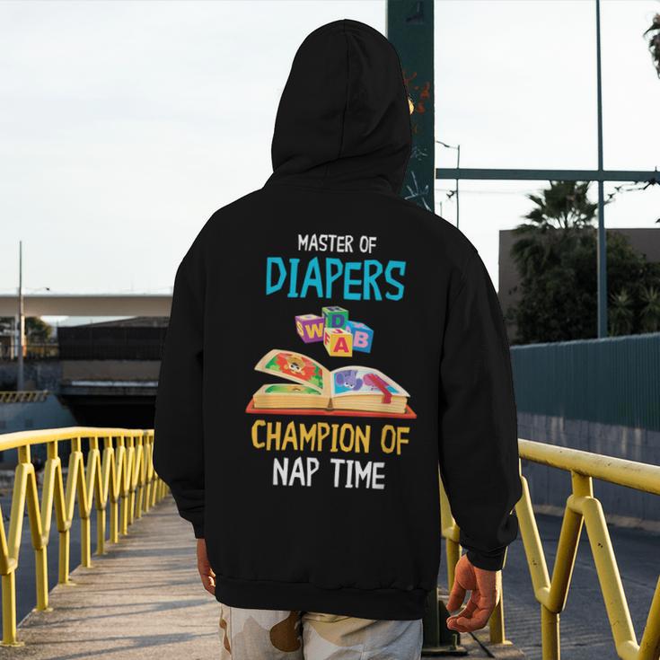 Daycare Provider Master Of Diapers Childcare Teacher Men's Hoodie Back Print, funny design Daycare Provider Master Of Diapers Childcare Teacher Men's Hoodie Back Print, funny design