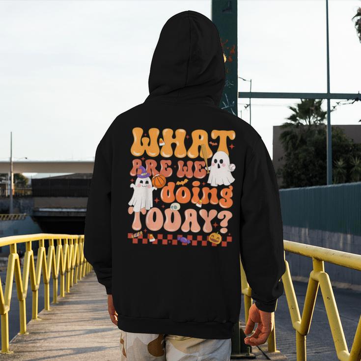 What Are We Doing Today Halloween PE Spooky Teacher Men's Hoodie Back Print, Pe Teacher Gifts, funny design