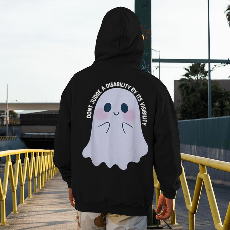 Dont Judge a Disability By Its Visibility Teacher Men's Hoodie Back Print, funny design