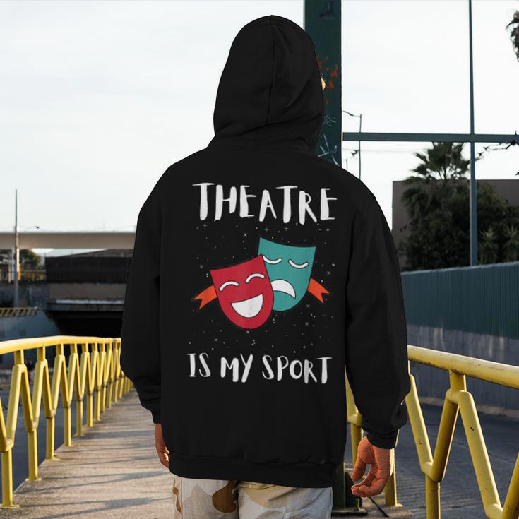 Drama Teacher For Theatre And Performing Arts Men's Hoodie Back Print, funny design