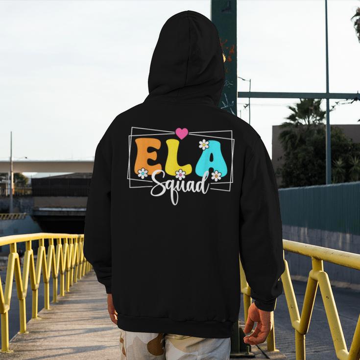 ELA Squad Teacher Back To School English Language Arts Men's Hoodie Back Print, English Teacher Gifts, funny design ELA Squad Teacher Back To School English Language Arts Men's Hoodie Back Print, English Teacher Gifts, funny design