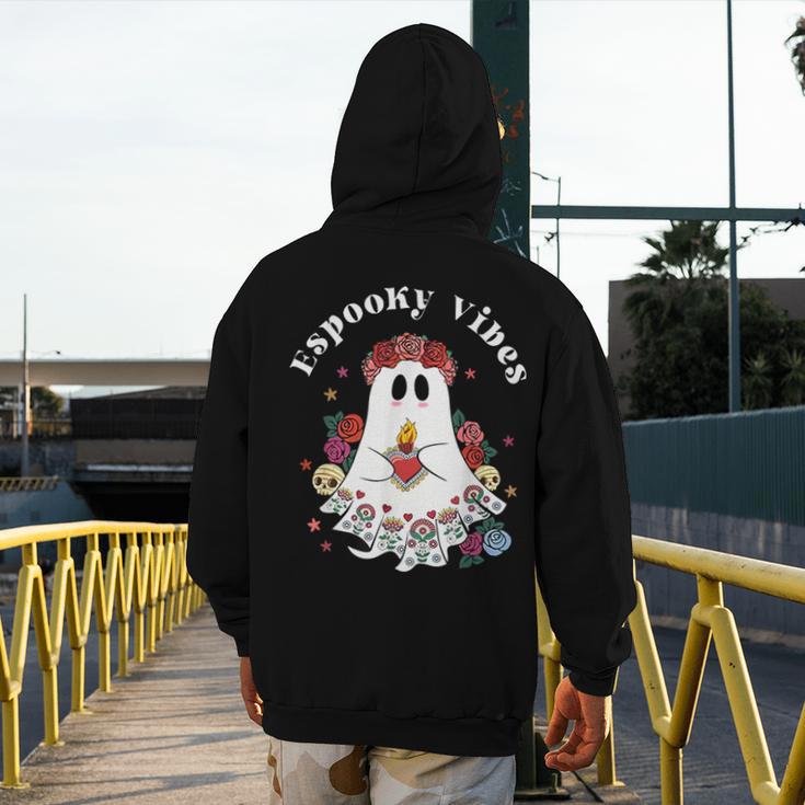 Espooky Vibes Maestra Halloween Spanish Mexican Teacher Men's Hoodie Back Print, funny design Espooky Vibes Maestra Halloween Spanish Mexican Teacher Men's Hoodie Back Print, funny design