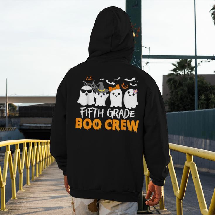 Fifth Grade Boo Crew Halloween Teacher Costume Men's Hoodie Back Print, funny design