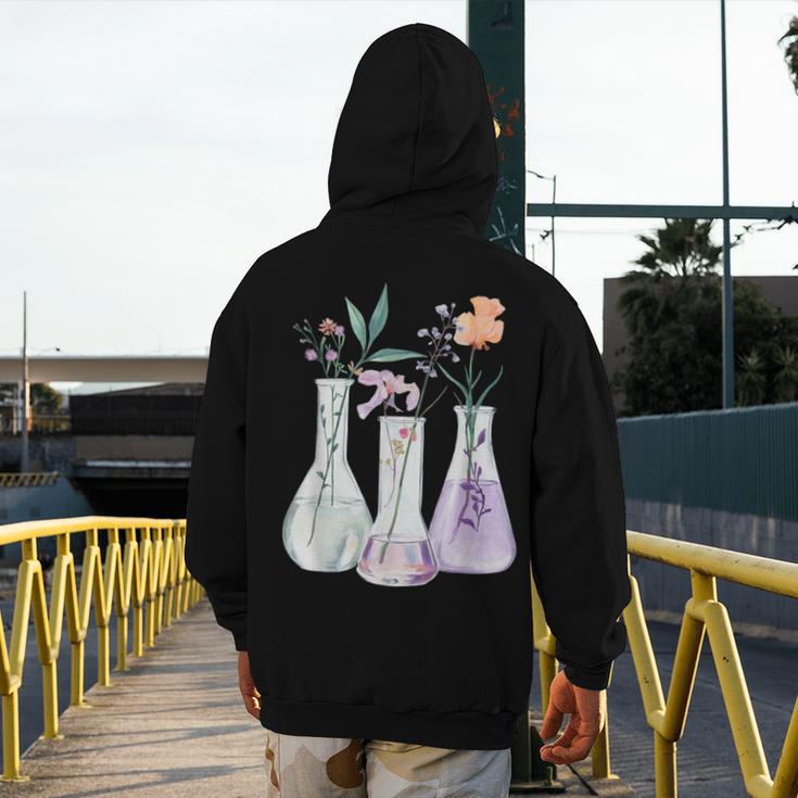 Flowers Test Tube Chemistry Student Science Teacher Women Men's Hoodie Back Print, Science Teacher Gifts, funny design Flowers Test Tube Chemistry Student Science Teacher Women Men's Hoodie Back Print, Science Teacher Gifts, funny design