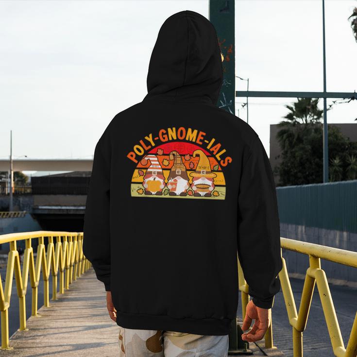 Fun Polynomial Calculus Algebra Poly-Gnome-Ials Math Teacher Men's Hoodie Back Print, funny design