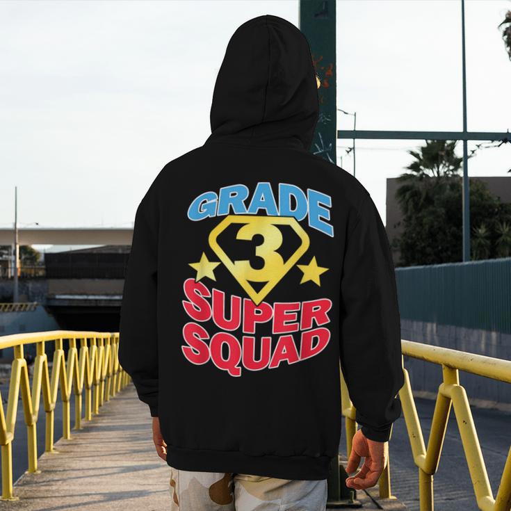 Grade 3 Super Squad Superhero Teacher Team Men Women Girls Kids Men's Hoodie Back Print, Super Teacher Gifts, funny design Grade 3 Super Squad Superhero Teacher Team Men Women Girls Kids Men's Hoodie Back Print, Super Teacher Gifts, funny design