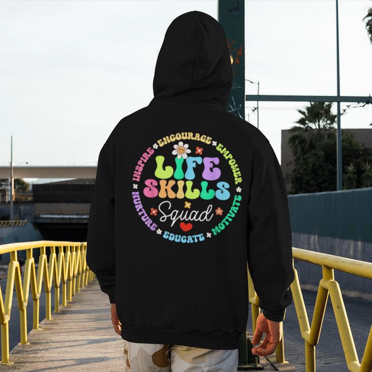 Groovy Life Skills Squad Teacher Special Ed SPED Team Crew Men's Hoodie Back Print, Groovy Teacher Gifts, funny design Groovy Life Skills Squad Teacher Special Ed SPED Team Crew Men's Hoodie Back Print, Groovy Teacher Gifts, funny design