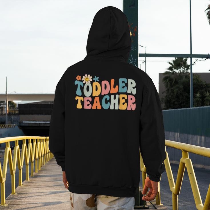 Groovy Toddler Teacher Appreciation Back To School Men's Hoodie Back Print, Groovy Teacher Gifts, funny design Groovy Toddler Teacher Appreciation Back To School Men's Hoodie Back Print, Groovy Teacher Gifts, funny design