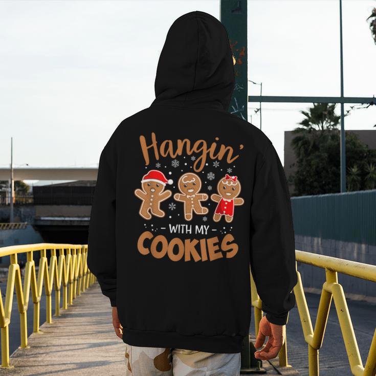 Hangin With My Cookies Gingerbread Women Christmas Teacher Men's Hoodie Back Print, funny design Hangin With My Cookies Gingerbread Women Christmas Teacher Men's Hoodie Back Print, funny design