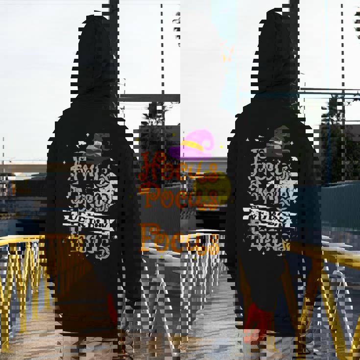 Hocus Pocus Everybody Focus Halloween Teacher Men Women Kids Men&#x27;s Hoodie Back Print, funny design