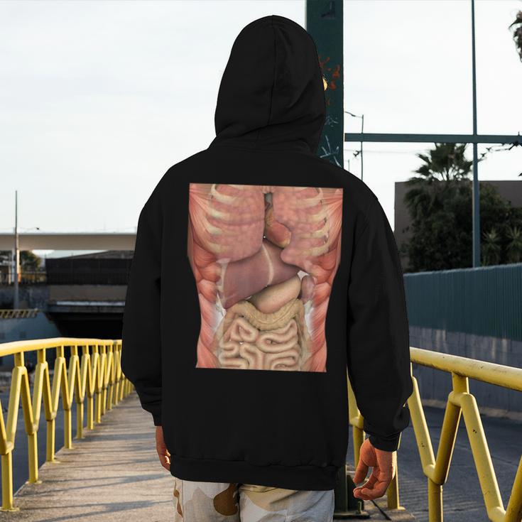 Human Muscles Organs Scary Anatomy Teacher Halloween Costume Men's Hoodie Back Print, funny design Human Muscles Organs Scary Anatomy Teacher Halloween Costume Men's Hoodie Back Print, funny design