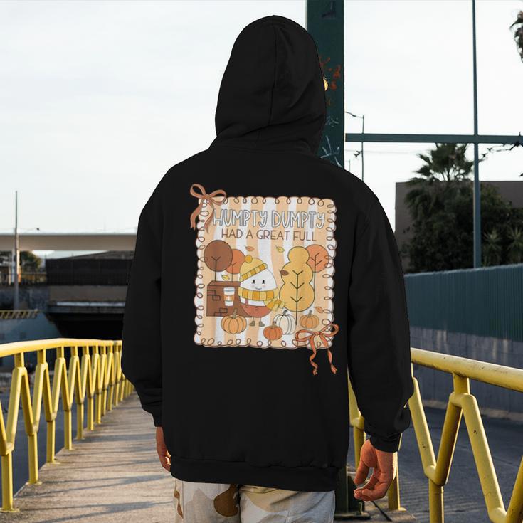 Humpty Dumpty Had A Great Fall Teacher Thanksgiving Autumn Men's Hoodie Back Print, funny design Humpty Dumpty Had A Great Fall Teacher Thanksgiving Autumn Men's Hoodie Back Print, funny design