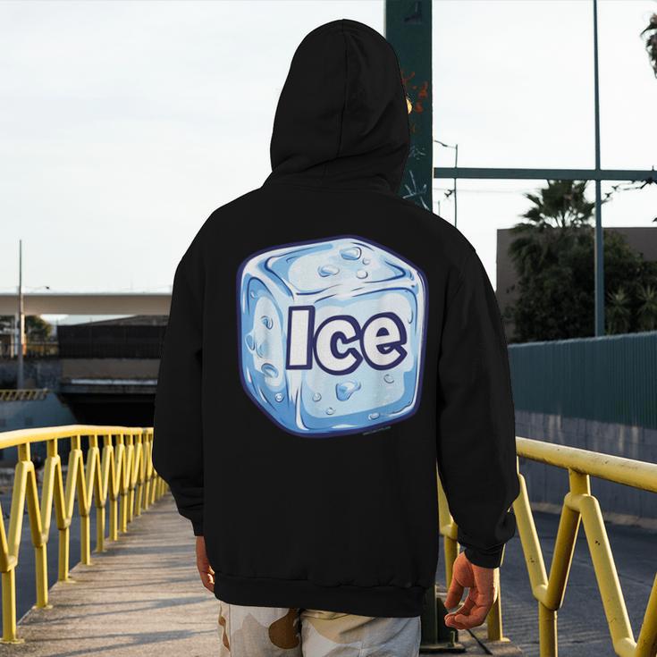 Ice Halloween Pun Costume Easy Lazy Team Group Teacher Men's Hoodie Back Print, funny design