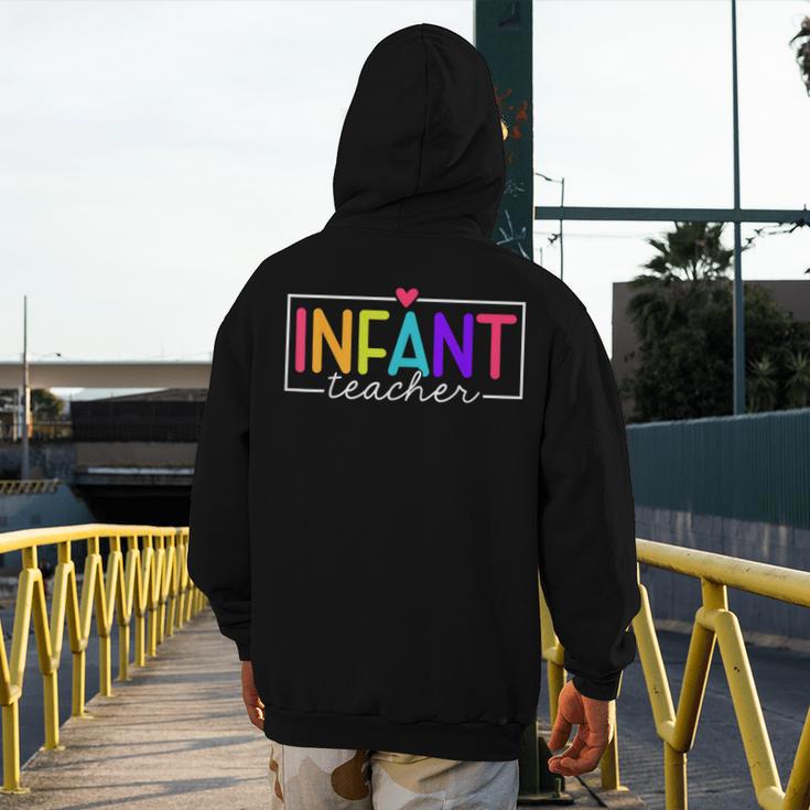 Infant Teacher Daycare Provider Childcare Teacher Men's Hoodie Back Print, funny design Infant Teacher Daycare Provider Childcare Teacher Men's Hoodie Back Print, funny design