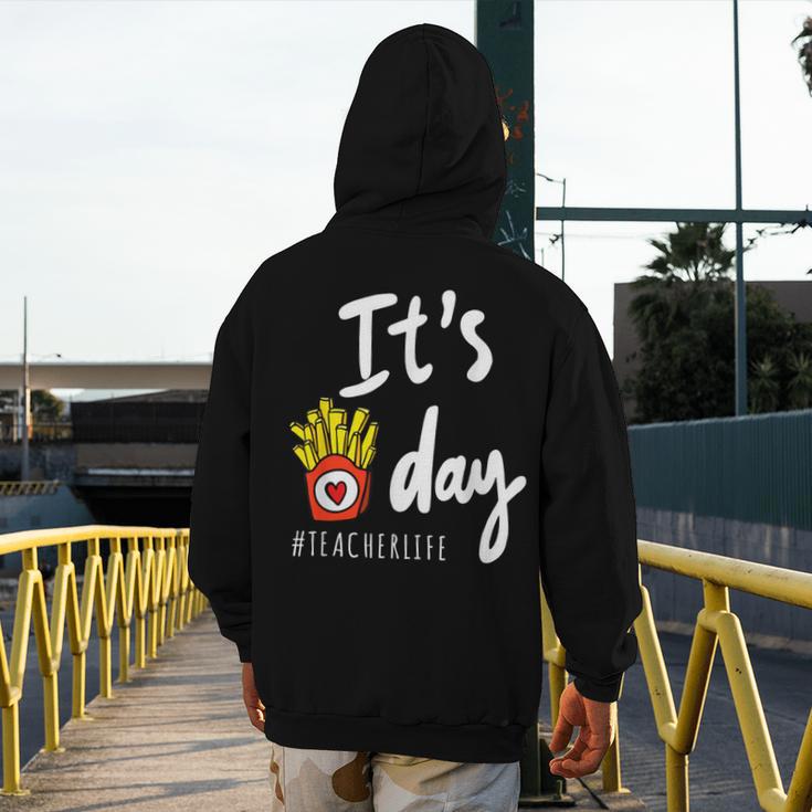 It's Fry Day Teacher Life Men's Hoodie Back Print, funny design It's Fry Day Teacher Life Men's Hoodie Back Print, funny design