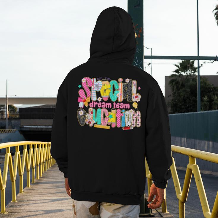 Kids Back To School Teachers Special Education Dream Team Men's Hoodie Back Print, funny design Kids Back To School Teachers Special Education Dream Team Men's Hoodie Back Print, funny design