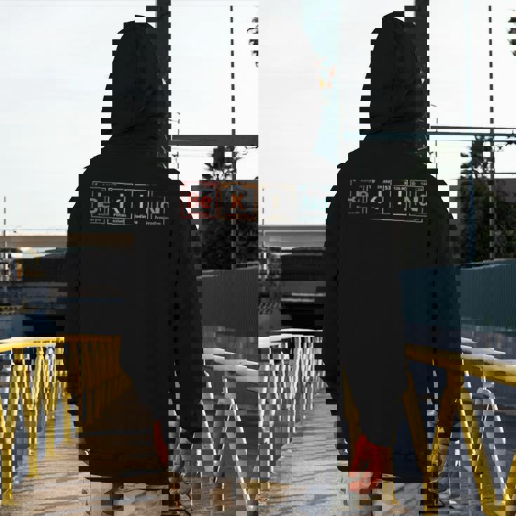 Be Kind Periodic Table Chemistry Teacher Scientist Kindness Men Women Girls Kids Men&#x27;s Hoodie Back Print, funny design