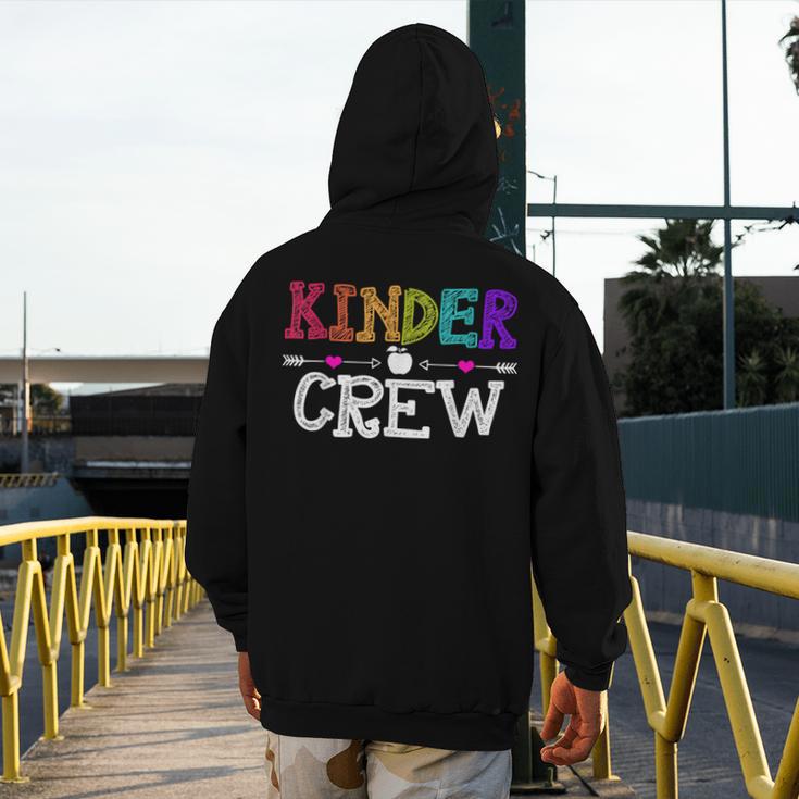 Kinder Crew Kindergarten Teacher 1st Day Of School Men's Hoodie Back Print, funny design Kinder Crew Kindergarten Teacher 1st Day Of School Men's Hoodie Back Print, funny design