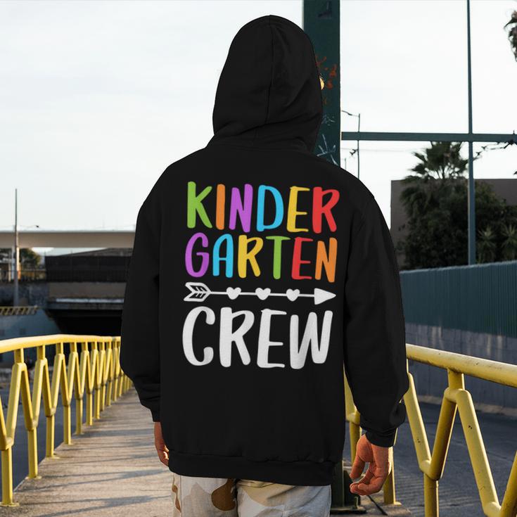 Kindergarten Crew Shirt Kinder Crew Teacher Boy Girl Men's Hoodie Back Print, funny design