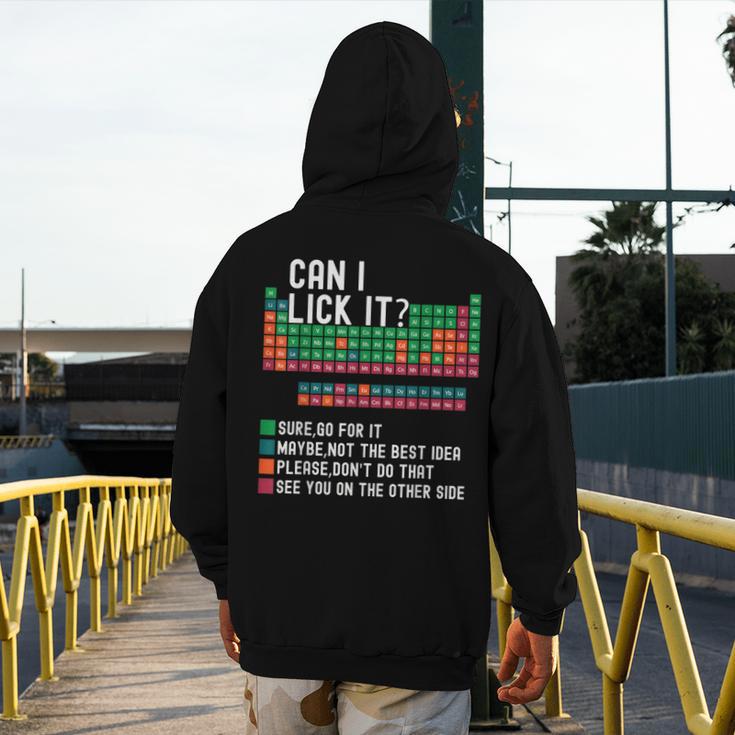 Can I Lick It Periodic Table Science Teacher Chemistry Men's Hoodie Back Print, Science Teacher Gifts, funny design Can I Lick It Periodic Table Science Teacher Chemistry Men's Hoodie Back Print, Science Teacher Gifts, funny design